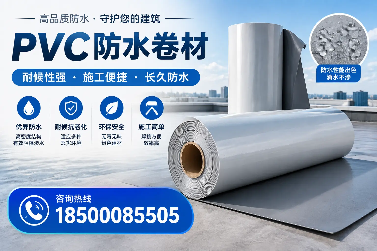 pvc防水卷材在通化的行业应用前景分析